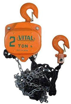 جرثقیل دستی زنجیری ویتال 2 تن با زنجیر 3 متری - ابزار تکتاز