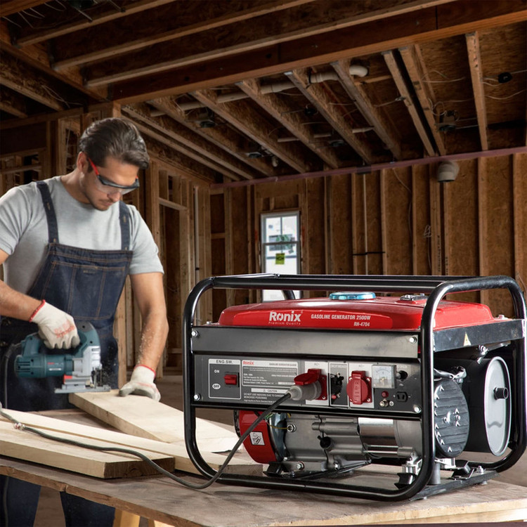 موتور برق (ژنراتور) بنزینی رونیکس 2.5کیلو وات مدل RH-4704 - ابزار تکتاز